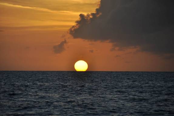 Pôr-do-sol perfeito em St. Bath. Não é à tôa que é considerado um dos mais bonitos do Caribe!